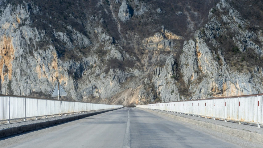 a picture of some mountains and the road