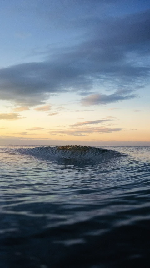 the waves are close to a small island