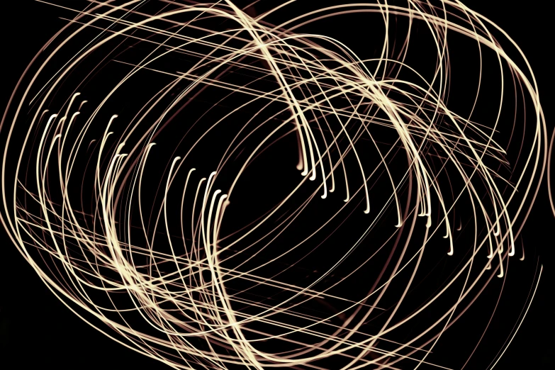 lines in a circle are shown against a black background