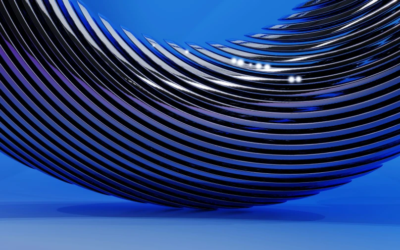 a blue abstract wallpaper with some curved lines