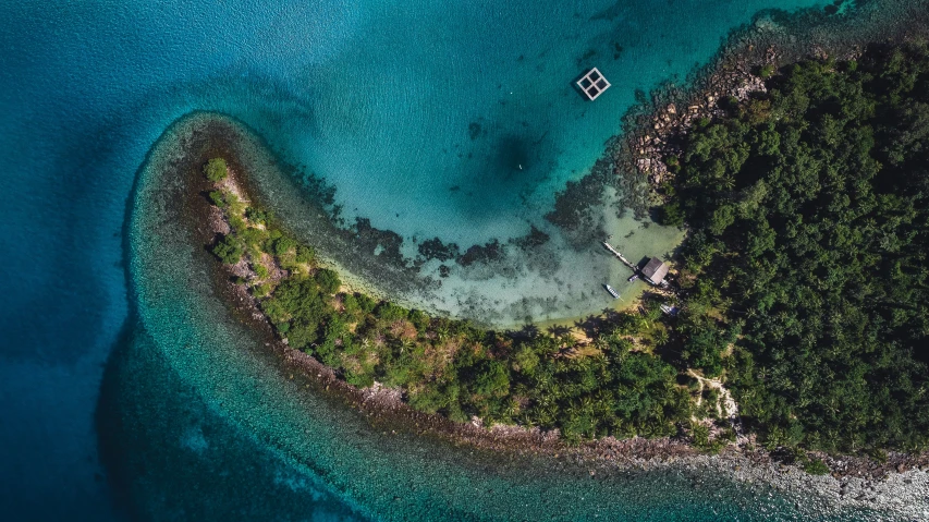 aerial po of beach and shore taken from air