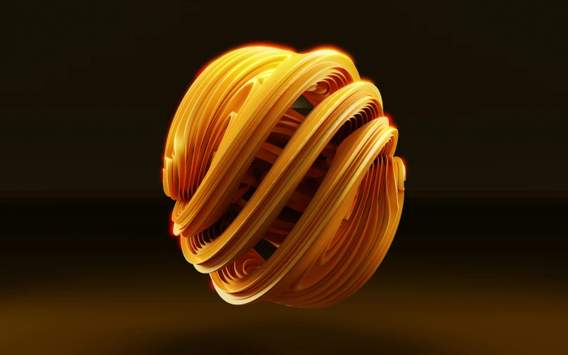 an abstract 3d image of wavy lines