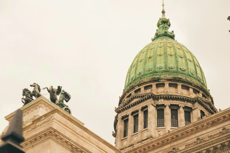 a close up of a large dome on the top of a building