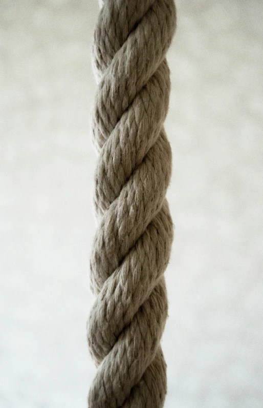 a spiral of yarn is standing in the air