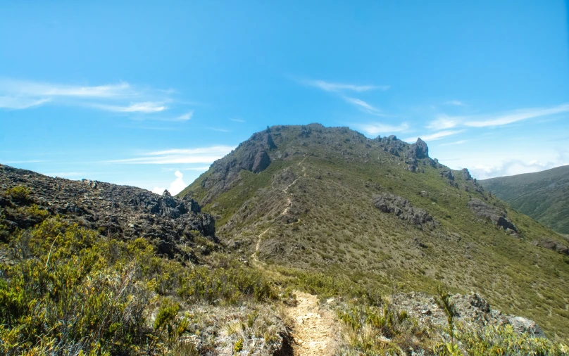 there is a trail going through the mountains