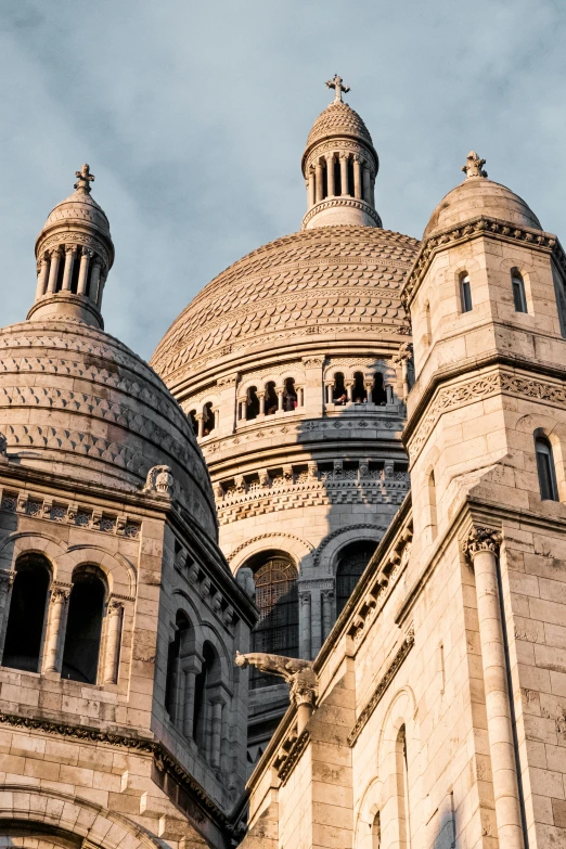 this is an image of a building that has several domes