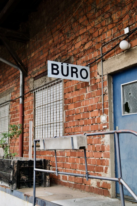 an outside s of a building with a sign