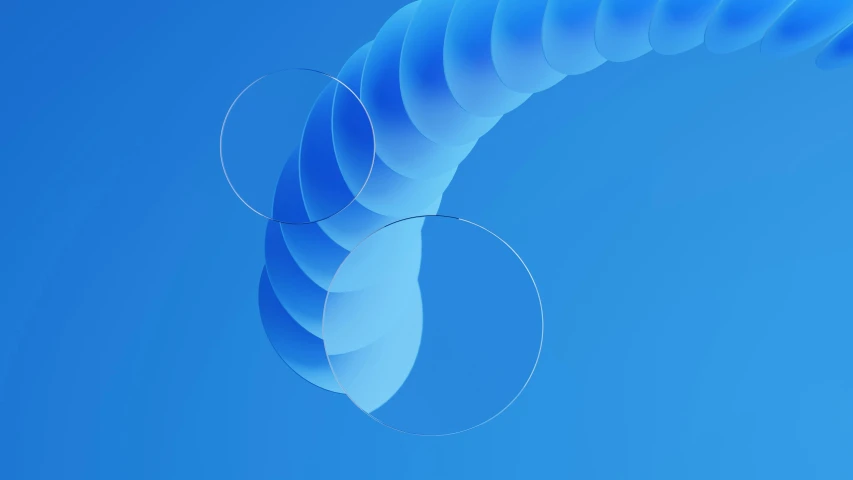 a minimal design of a curved object