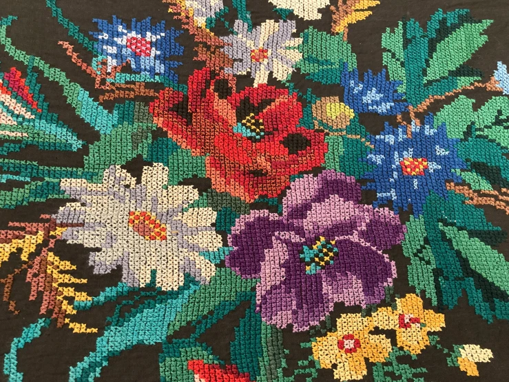 a floral design is on the fabric of the fabric