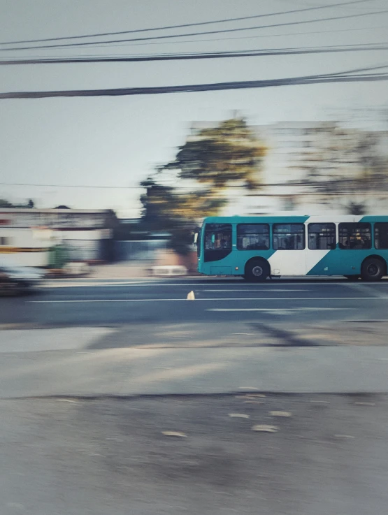 a bus that is sitting on the side of the road