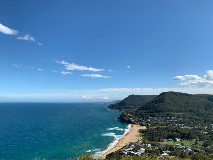 a view of a beach and a body of water