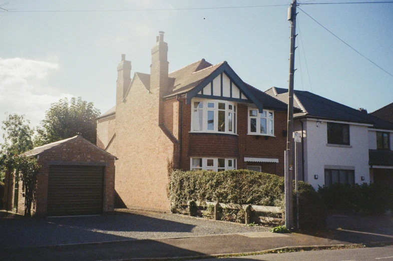 the houses next to each other and driveways