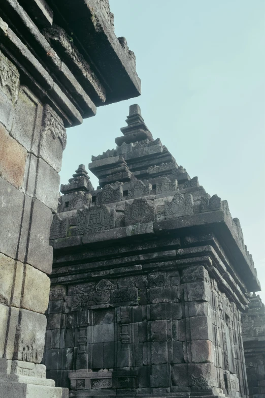 the ancient stone architecture of an ancient building