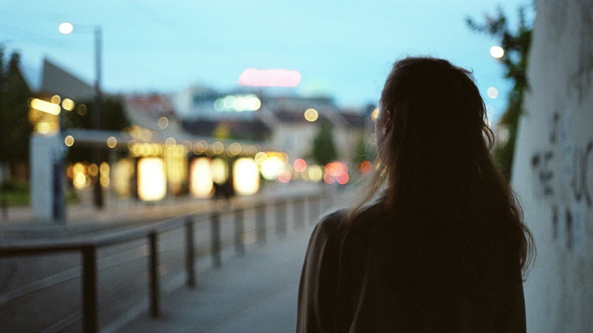 the woman's hair is long and shiny