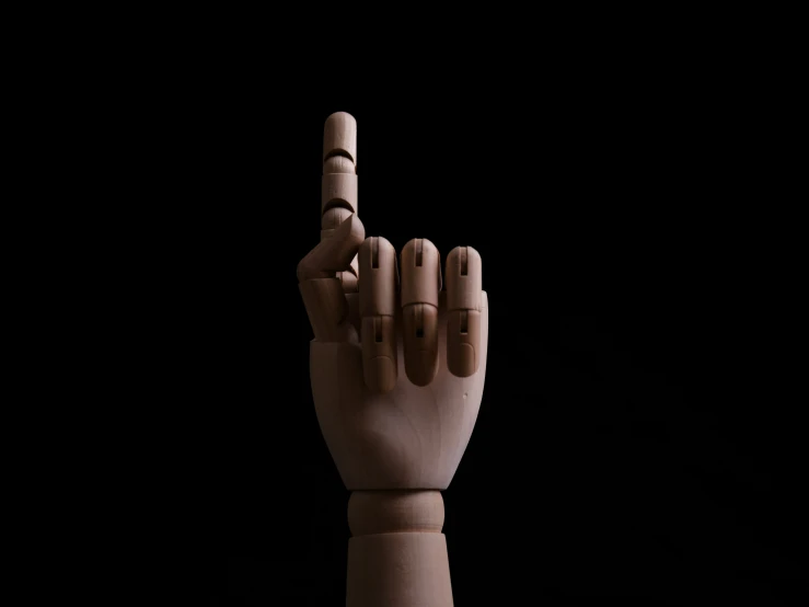 an image of a hand made from fingers