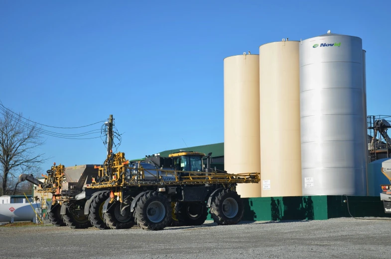 this is an image of a large truck on the road