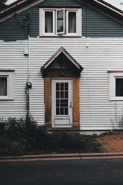 this is an image of a house with a large window