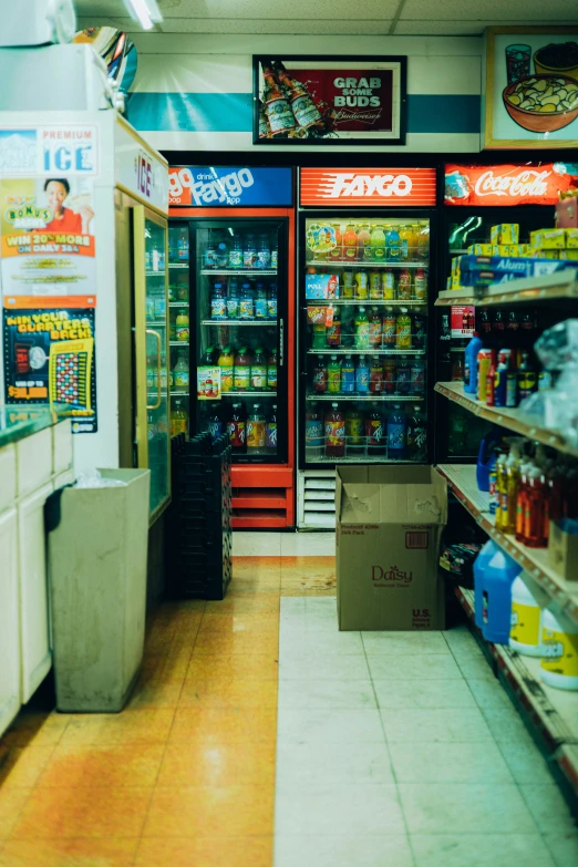 a grocery store filled with various types of beverages and drinks