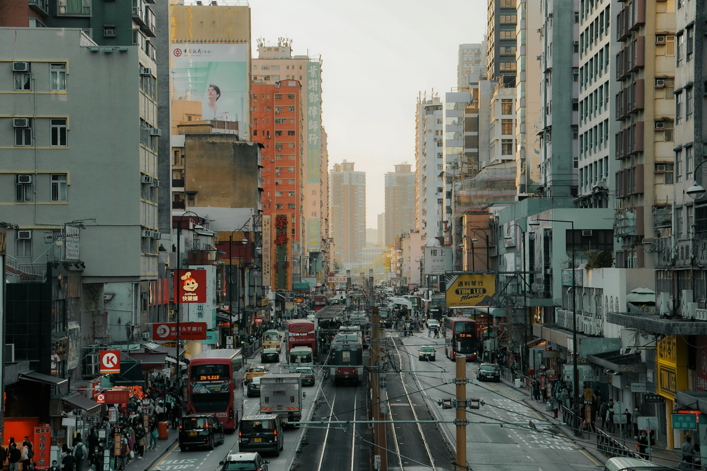 a city with lots of cars and tall buildings