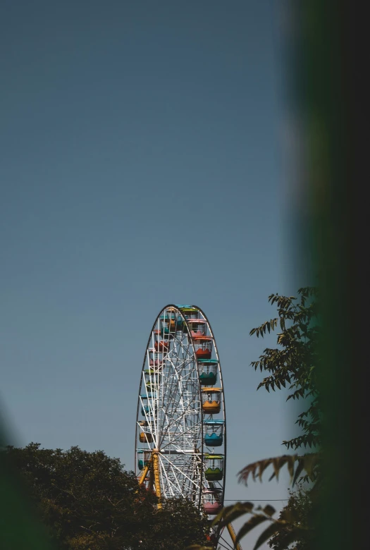 a ferris wheel with several seats on it