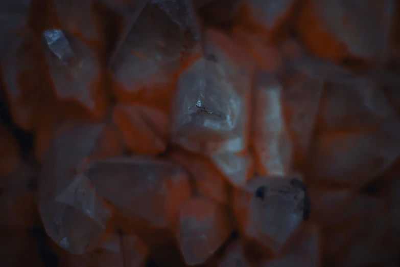 some ice cubes and water on a table