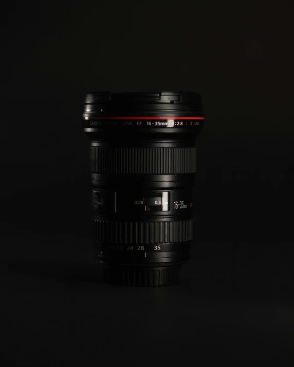 a camera lens sits close up on the side