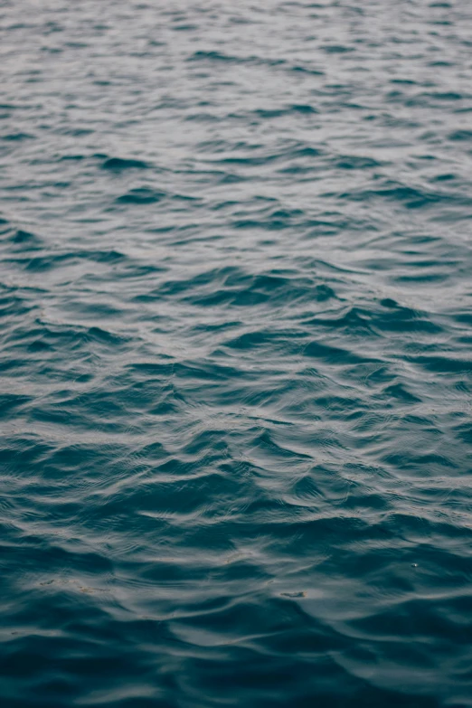 large body of water with waves coming up and down the sides