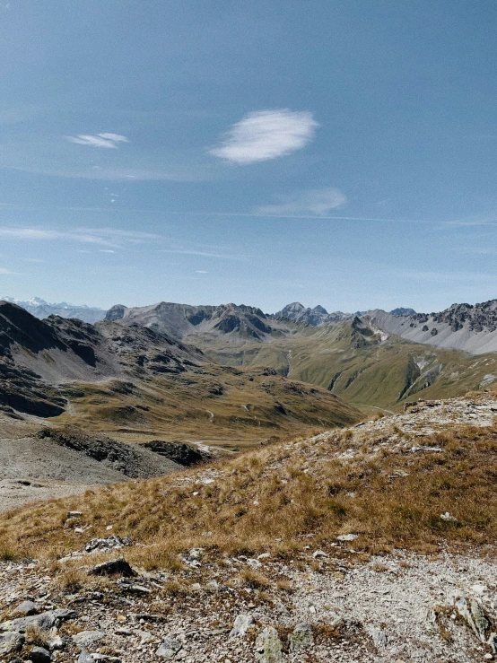 a view over the rolling mountains of some sort