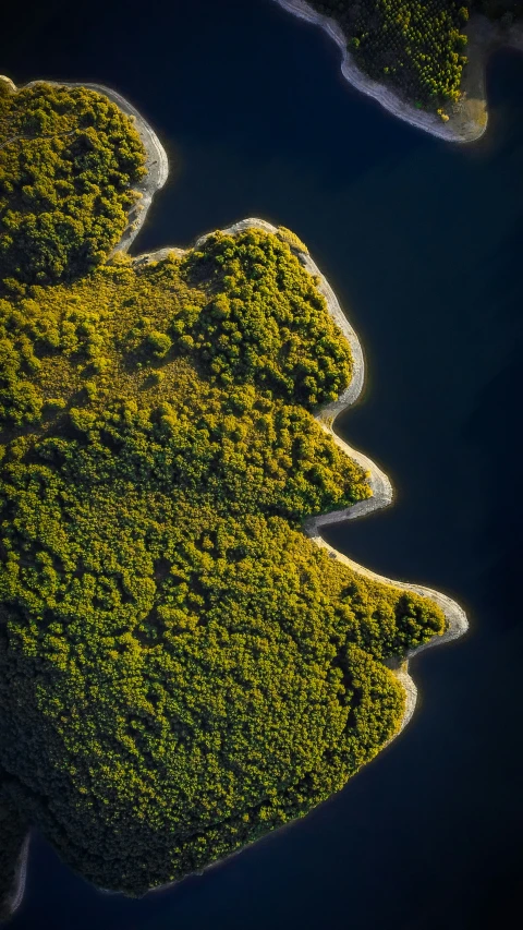 this aerial po shows the view from the air of a field