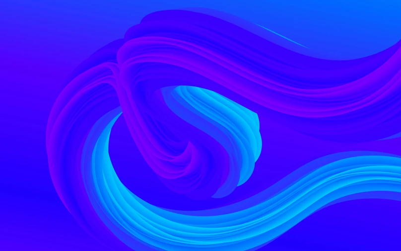 an abstract, curved background that includes pink, red and blue colors