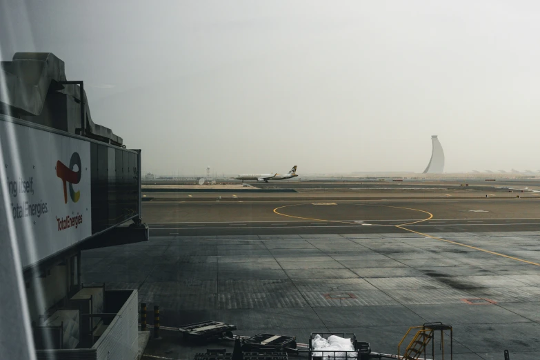 a plane that is sitting on a runway