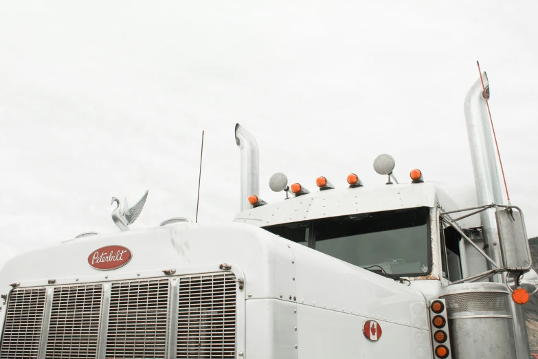 the back end of a very large semi truck