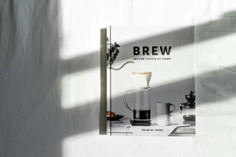 the brew magazine on a wall mounted in a room