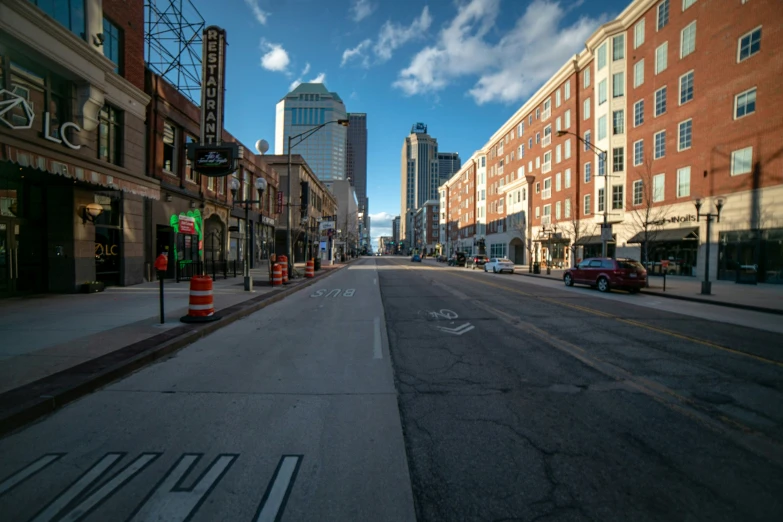 a street that has cars parked on the side