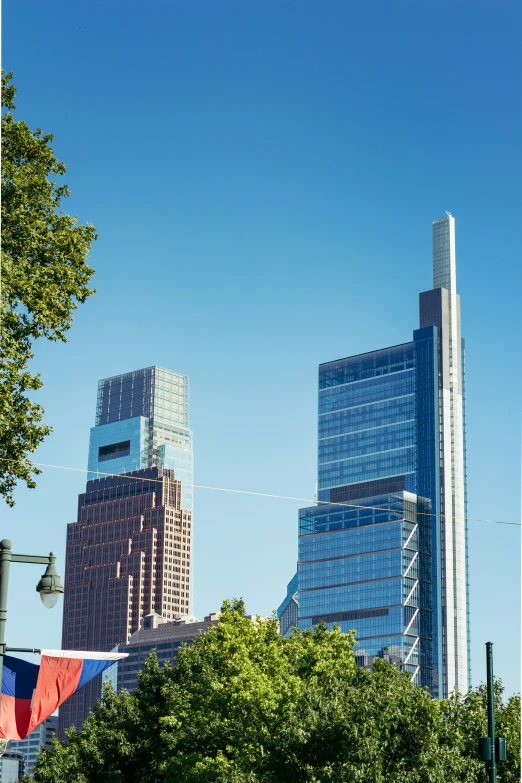 an image of a city skyline on a sunny day