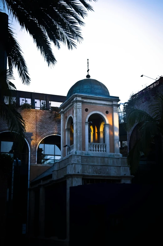 an old, well - known church sits in a back street