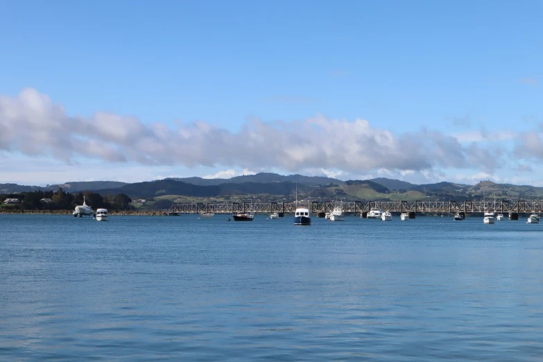 a large body of water filled with lots of small boats