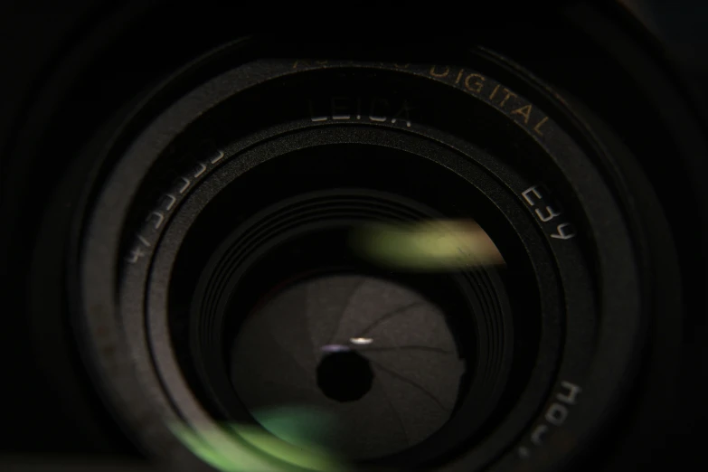 a close up of a camera lens with focus on the lens