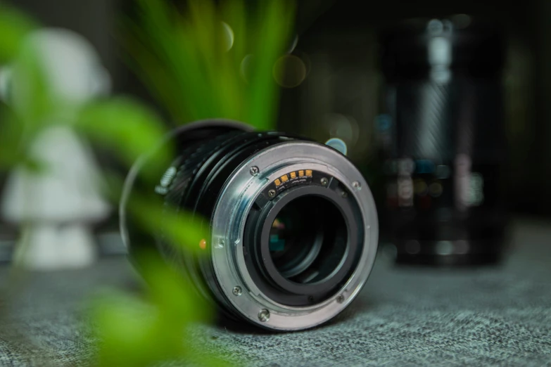 this is a camera lens on the table