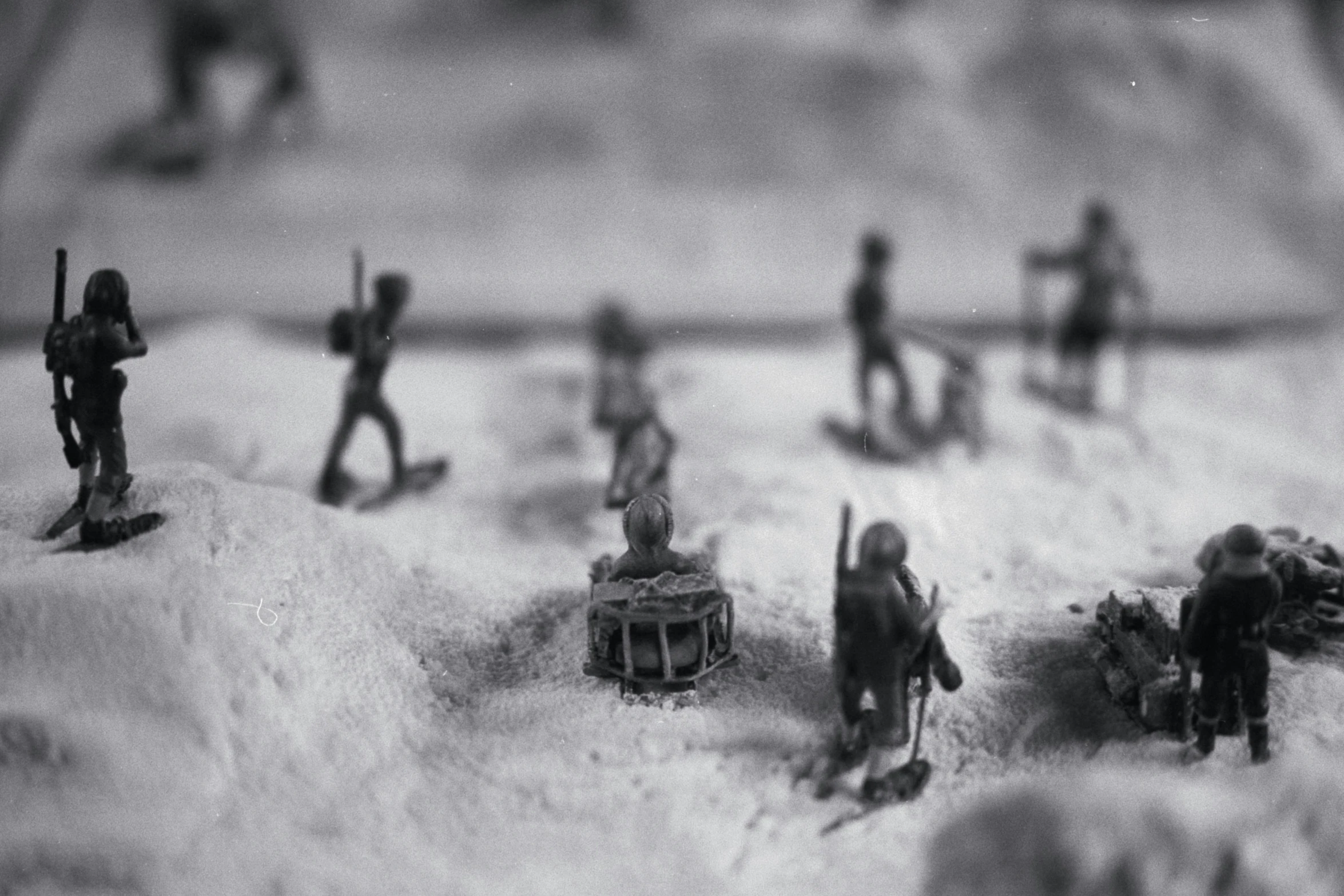 a closeup image of a bunch of small toy soldiers