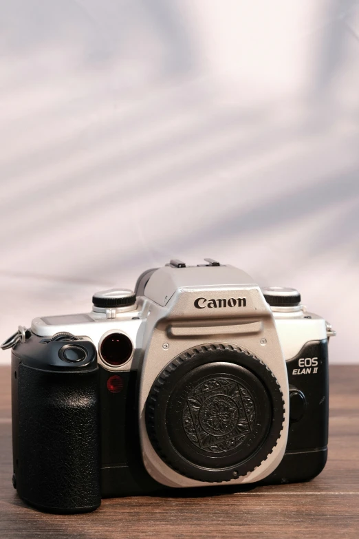 a digital camera sitting on top of a table