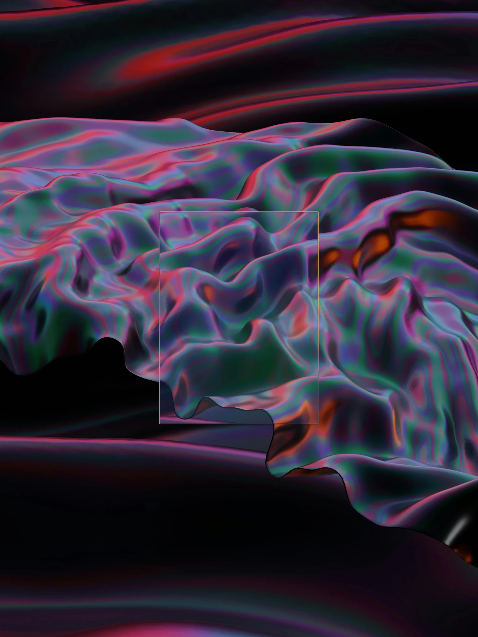 a digital 3d image of a flowing, flowing wave