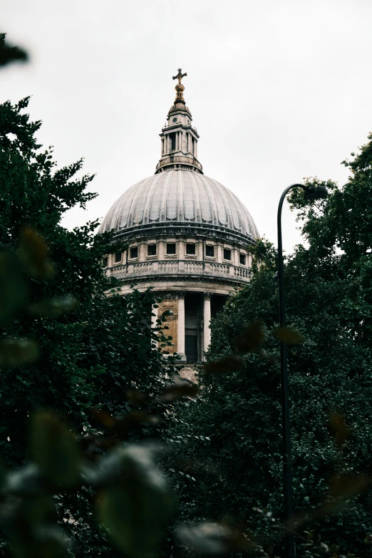 there is a building that has a dome