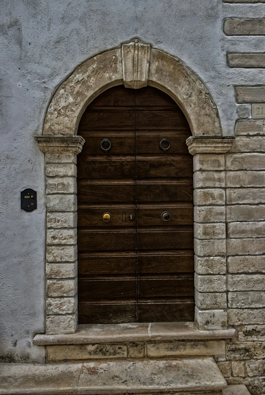 a door with a very large doorway above it