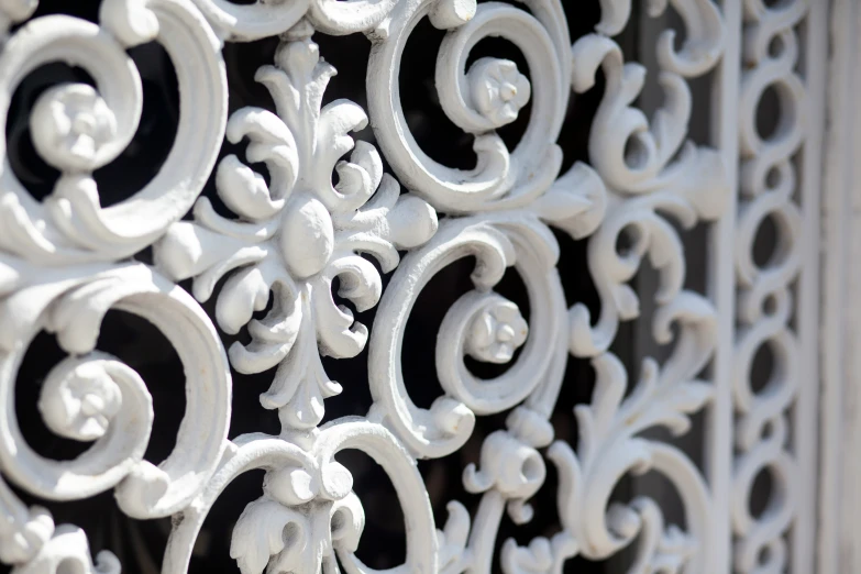 an ornate design is featured on the white background