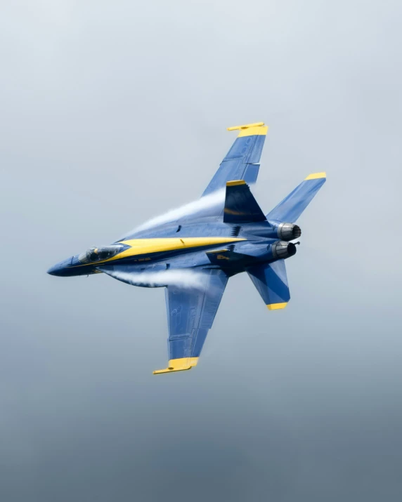 a fighter jet with four propellers flying through the air