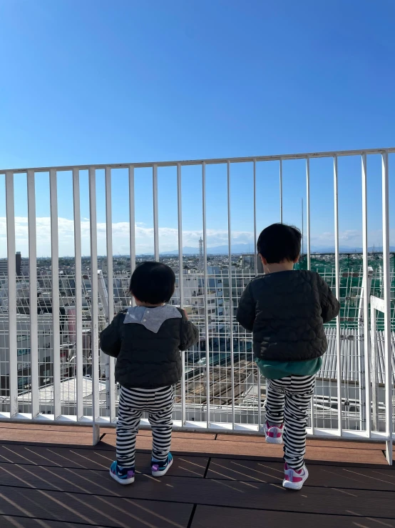 two s are overlooking a city from high above