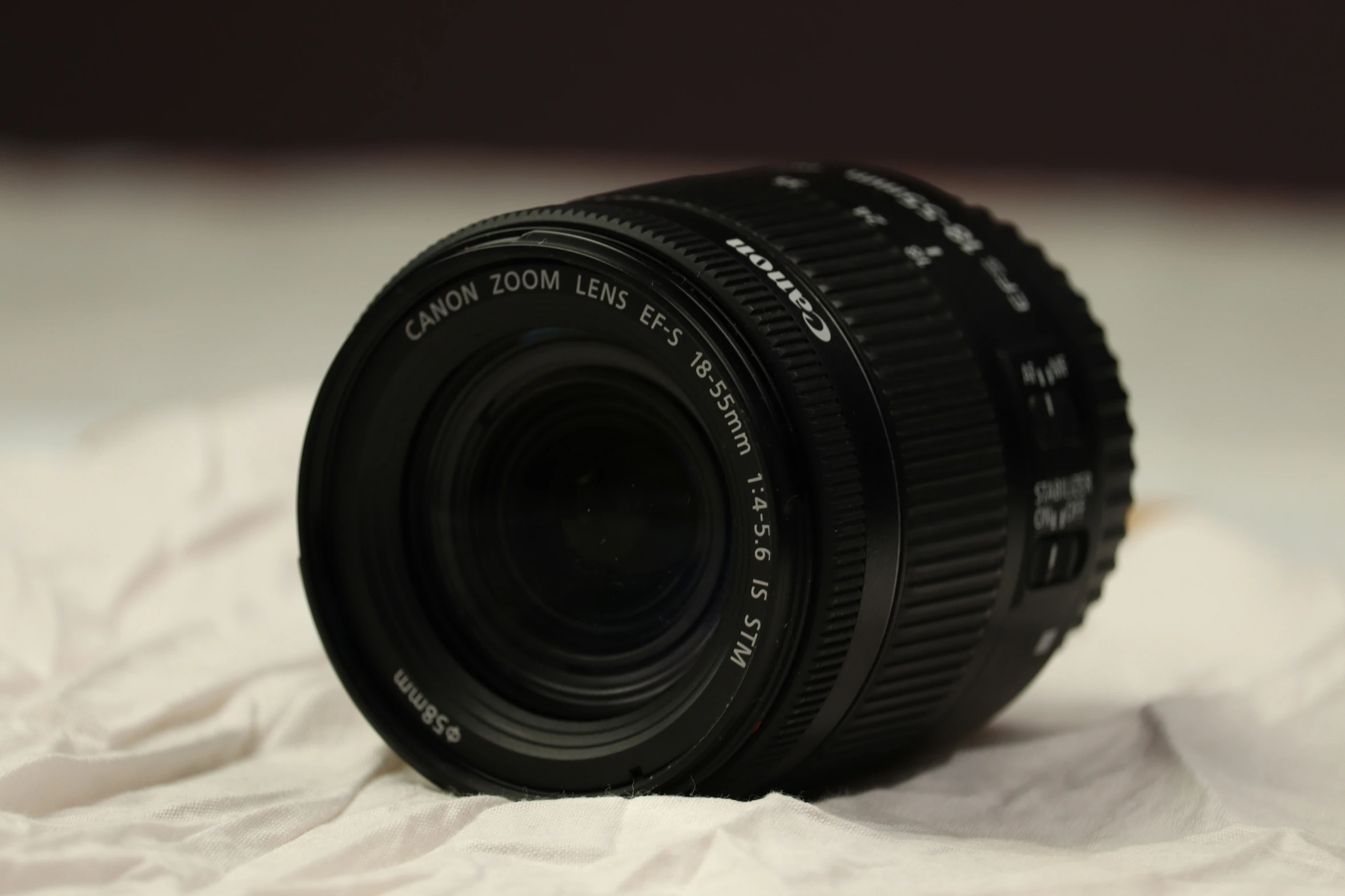 a lens laying on a table top