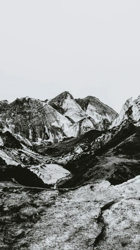 mountains in the distance against a clear sky