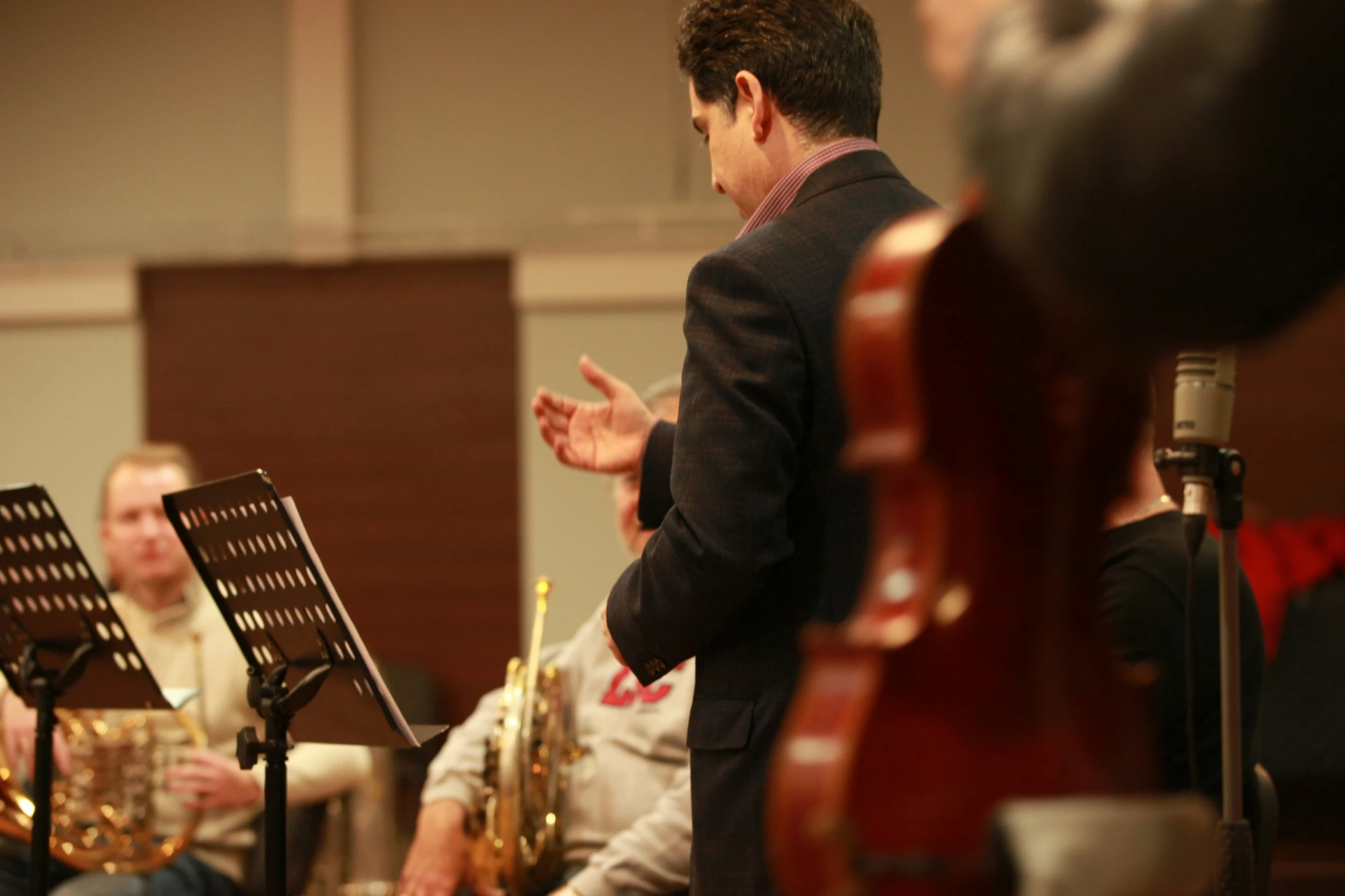 an image of men playing musical instruments at a function